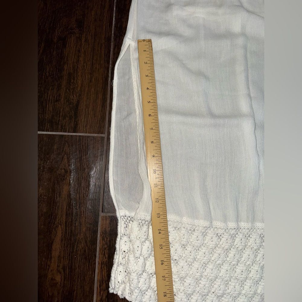 Abercrombie Kids Cream Maxi Skort with crocheted hem - Picture 5 of 11